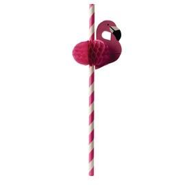 Sugerør PAPSTAR papir 20cm Flamingo (50) produktbilde