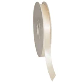 Satinband schmal, Geschenkband, Textilband, creme, 15mm x 50m, 5 Rollen Artikelbild