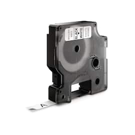 Dymo Tape D1 9mm svart på vit produktfoto