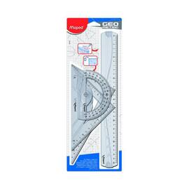 Linjal MAPED sett linjal/2vinkl./transp. produktbilde