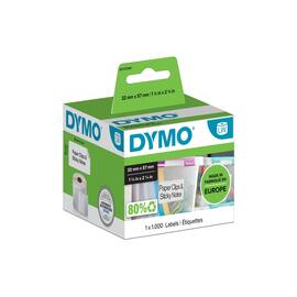 Dymo S0722540 universaletiketter, LW, 57x32 mm svart på vit produktfoto