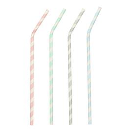 Sugerør PAPSTAR 22cm striper (100) produktbilde