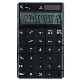 Kalkulator LYRECO disk 12 tall sort produktbilde