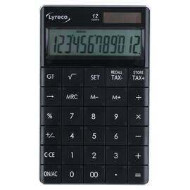 Kalkulator LYRECO disk 12 tall sort produktbilde