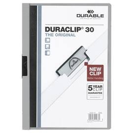 Durable Duraclip 30 Klemmmappe, Päsentationshefter, grau, A4, 1 Stück Artikelbild