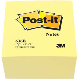 Post-it® Notes Haftnotizen-Würfel, 76x76 mm, Pastellgelb Artikelbild