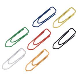 Lyreco Büroklammer, Metall, verzinkt, 25 mm, farbig sortiert, 100 Stück pro Packung, 1 Packung Artikelbild