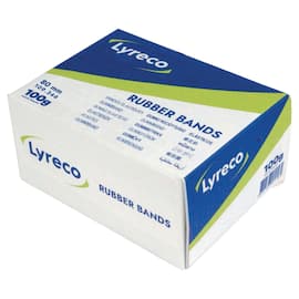 Gummistrikk LYRECO 100g 80x2mm brun produktbilde