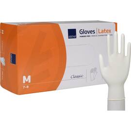 Hanske ABENA C. latex u/p M hvit (100) produktbilde