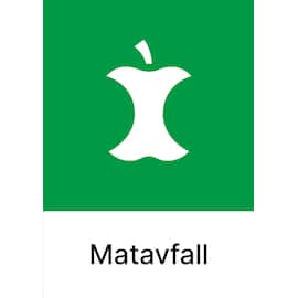 Kildesorteringsetikett Matavfall A4 produktbilde