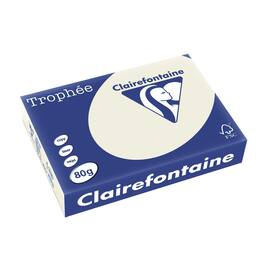 Clairefontaine Multifunktionspapier Trophée, Kopierpapier, Druckerpapier, pastell perlgrau, A4, 80g, 500 Blatt, 1 Packung Artikelbild