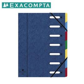 Exacompta Sorteringsmapp  7-flik blå produktfoto
