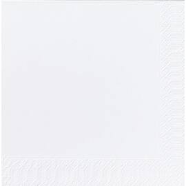 Duni Engångsservett, 3-lagers, enfärgad, ¼-vikt, 40 cm, vit produktfoto