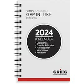 Lommekal GRIEG Gemini 2024 refill produktbilde