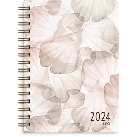 Kalender GRIEG Leo A5 Trend 2024 blomst produktbilde
