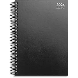 Dagbok GRIEG A4 spiral linjert 2024 sort produktbilde