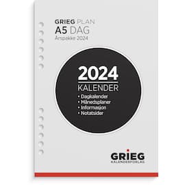 Årspakke GRIEG A5 2024 dag produktbilde