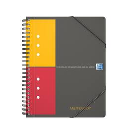 Oxford International Meetingbook, Notizbuch, 6-fach gelocht, kariert, A5+, 80 Blatt, 1 Stück Artikelbild