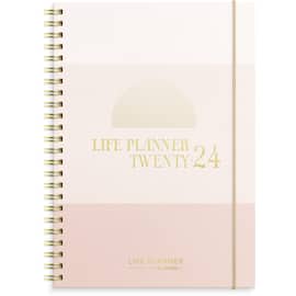 Kalender Life Planner 2024 Pink II A5 produktbilde