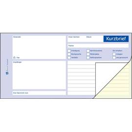 Avery Formularbuch Kurzbrief 1741, 1/3 A4, selbstdurchschreibend, 2x40 Blatt Artikelbild