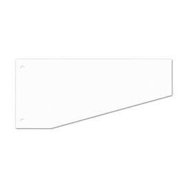 Wekre Trennstreifen, Aktenfahnen, 2fach Lochung, Karton (RC), 190 g/m², 240x105/55mm, weiß, 100 Stück pro Packung, 1 Packung Artikelbild