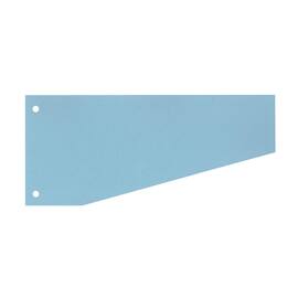 Wekre Trennstreifen, Aktenfahnen, 2fach Lochung, Karton (RC), 190 g/m², 240x105/55mm, blau, 100 Stück pro Packung, 1 Packung Artikelbild