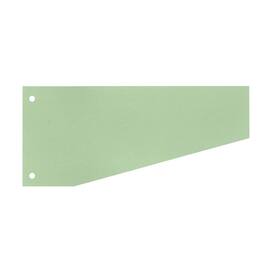 Wekre Trennstreifen, Aktenfahnen, 2fach Lochung, Karton (RC), 190 g/m², 240x105/55mm, grün, 100 Stück pro Packung, 1 Packung Artikelbild