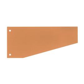 Wekre Trennstreifen, Aktenfahnen, 2fach Lochung, Karton (RC), 190 g/m², 240x105/55mm, orange, 100 Stück pro Packung, 1 Packung Artikelbild