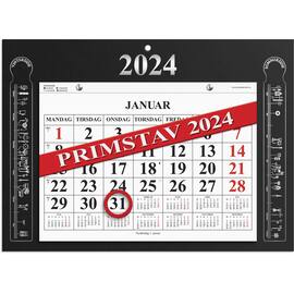 Magnetkalender GRIEG 2024 Primstav sort produktbilde