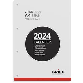 Årspakke GRIEG A4 2024 uke produktbilde