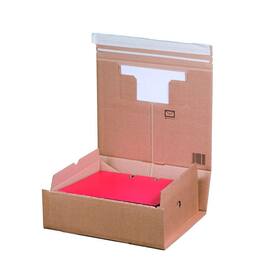 Smartbox Pro Packbox A4+ mit Haftklebeverschluss und Aufreißfaden, Post-Versandkarton, Ordnerversandbox, 330x290x-120mm, braun, 20 Stück Artikelbild