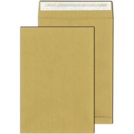 MAILmedia® Faltentasche E4, Haftklebeverschluss, 150g, braun, Seitenfalte 4cm, 250 Stück Artikelbild