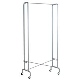 Unilux Garderobenständer mit Rollen, mobile Geraderobe, 88x49x180cm, grau, 1 Stück Artikelbild
