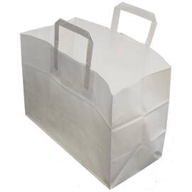 Bærepose papir 17L hvit (250) produktbilde