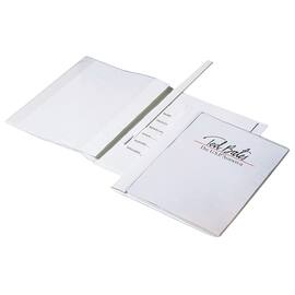 Durable Schnellhefter DURAPLUS® de Luxe, Präsentationshefter, PVC, transparenter Vorderdeckel, A4, weiss, 1 Stück Artikelbild