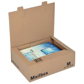 ColomPac Versandkarton Mailbox M, 1-wellig, 325x240x105mm (A4+), Braun, 15 Stück pro Packung, 5 Packungen Artikelbild
