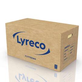 Flytteeske LYRECO 595x318x322 enkel blå produktbilde
