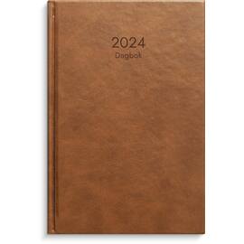 Dagbok GRIEG Lux A5 2024 cognac produktbilde