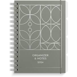 Organizer og Notes GRIEG A5 2024 grønn produktbilde