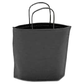 Papiertragetasche B-Bag, Geschenktasche, ohne Seitenfalte, mit gedrehten Papierkordeln, 300x100x250mm, schwarz, 1 Stück Artikelbild
