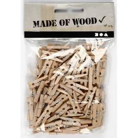 Klesklype mini i bjørk 25x3mm (100) produktbilde