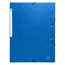 Strikkmappe EXACOMPTA A4 3klaff 425g blå produktbilde