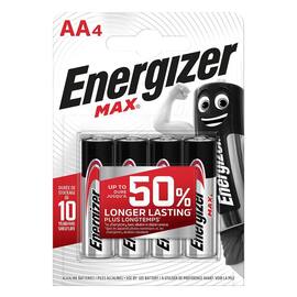 Energizer Batterien Max AA, Mignon, LR6, 4 Stück pro Packung Artikelbild