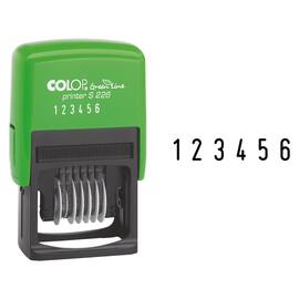 Colop Ziffernstempel Printer S226 Green Line, Zahlen 6stellig, Schrifthöhe: 4 mm, Druckfarbe: schwarz, 1 Stück Artikelbild