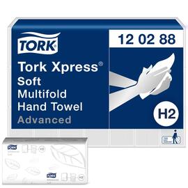 Tork Handtücher H2, Falthandtücher, Papierhandtücher, 120288, 2-lagig, weiß, 21x34cm, 2856 Stück Artikelbild