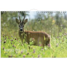 Veggkalender GRIEG 2024 Norske dyr produktbilde