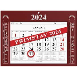 Magnetkalender GRIEG 2024 Primstav rød produktbilde