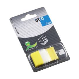 Index INFO 25x43mm gul produktbilde