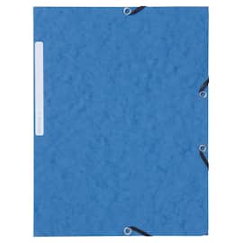 Strikkmappe LYRECO 3-klaff A4 blå (10) produktbilde