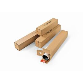 ColomPac Versandverpackung 4eckig, Planversandbox, Versandhülse, mit Haftklebeverschluss und Aufreißfaden, 1008x108x108mm (B0), Braun, 10 Stück pro Packung, 3 Packungen Artikelbild